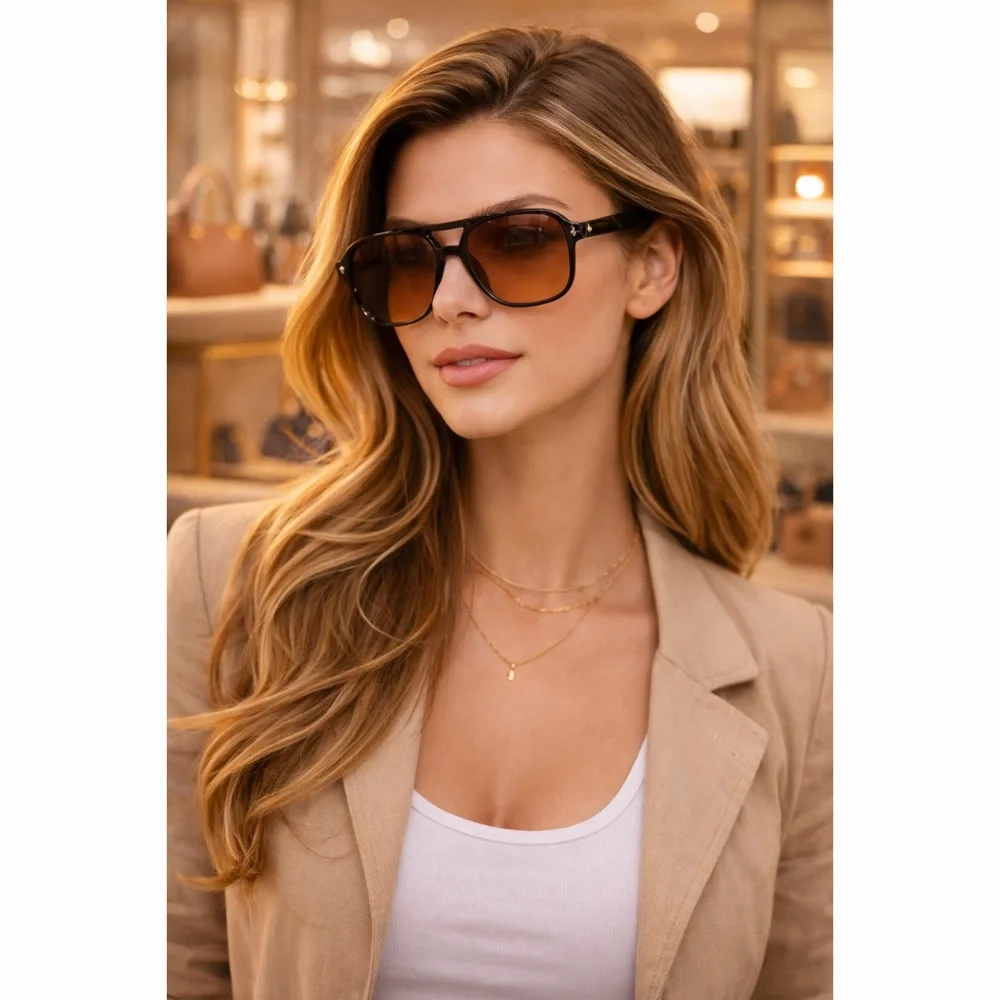 Super Cool Retro Large Frame Sunglasses